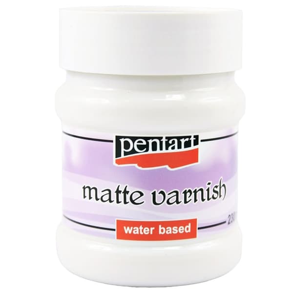 Vandbaseret lak MATT glas decoupage lak vandtæt Pentart 230ml