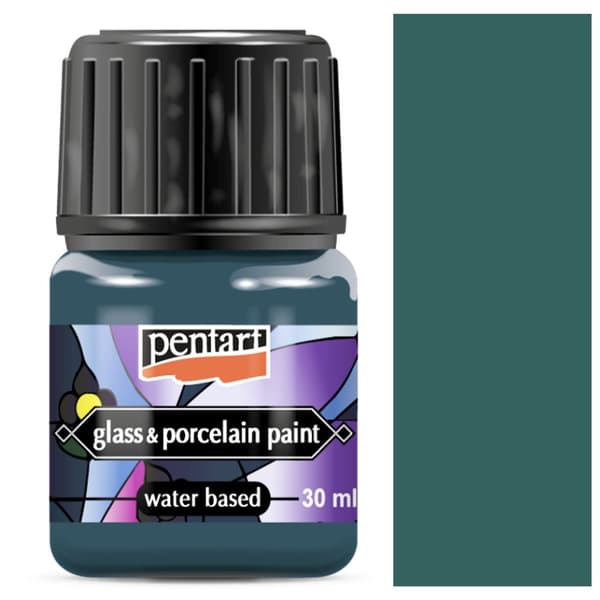 Pentart GREEN TURKIS maling til porcelæn, glas, metal, til keramik, 30ml