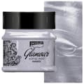 Miniatyrbillede 1 af 3: Pentart GLAMOUR metallisk decoupage akrylmaling 50ml MØRK SØLV