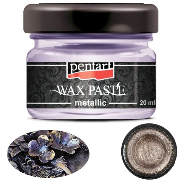 Pentart METALLIC PINK GULD vokspasta glans dækkende dekorationer 20ml