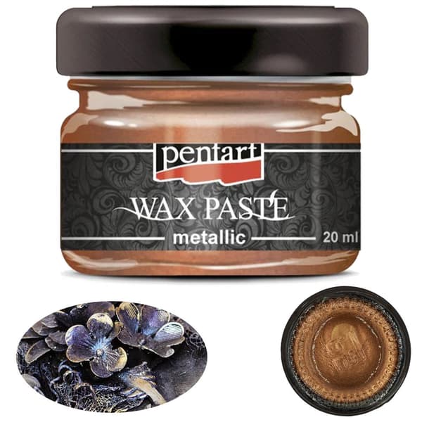 Pentart METALLIC COPPER vokspasta blank kobberbeklædning dekoration 20ml