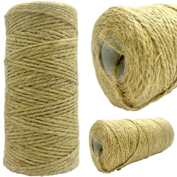 JUUTTInauha 100m x 1mm vahva luonnonkoristejuutin pakkaamiseen