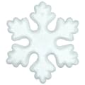 Miniatyrbild 1 av 2: SNOWFLAKE Frigolit vit 15cm snöflinga glitter Juldekoration 1st
