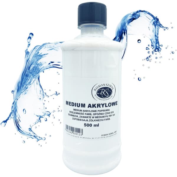 Akrylmedium sænker tørringen af maling, der fortynder Roman Szmal 500ml