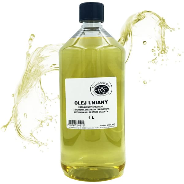 Raffineret linolie ROMAN SZMAL medium til oliemaling POLYSK 1000ml 1L