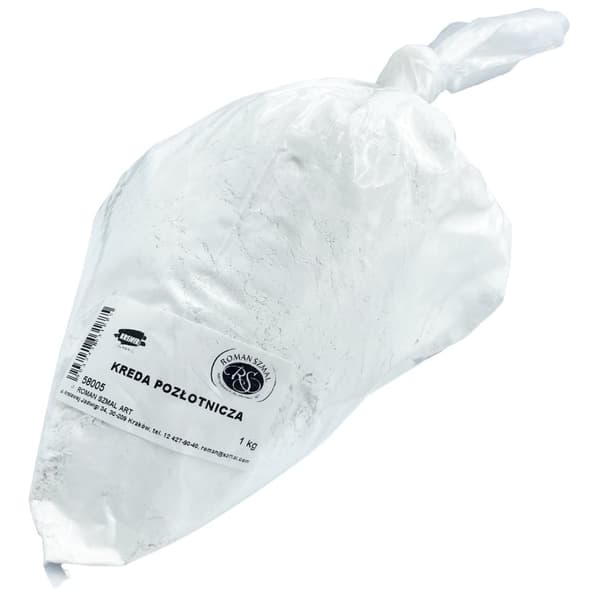 FORGYLDENDE kridt, plast, hvid forgyldningsgrund, Roman Szmal 1kg