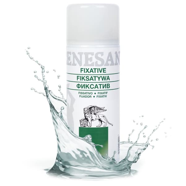 Fixativ til fastgørelse af kul pasteller, blyanter, farveblyanter Renesans SPRAY 400ml