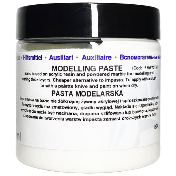 Paste modellering masse strukturel 3D impasto og relieffer Renesans 110ml
