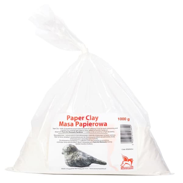Pappersmassalim för snidning av plastskulptur RENESANS 1000g 1kg