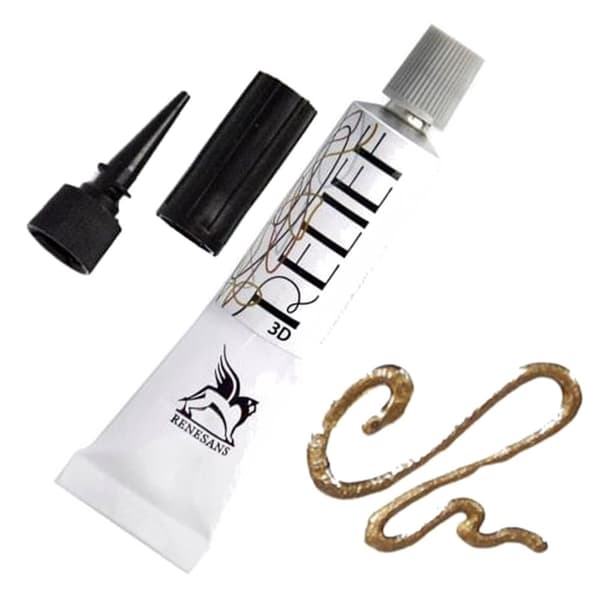 Konturrelief Deco' Renesans farvet glasmaling 3D 20ml 8 METALLISK BRONZE