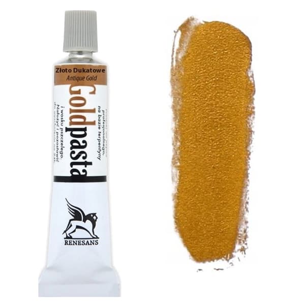 Forgyldningspasta Renesans GoldPasta decoupage retouchering 20ml 6 DUCAT GOLD