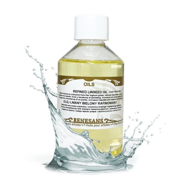 Raffineret bleget linolie til oliemaling GLOSS Renesans 250ml