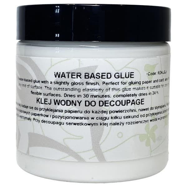 Vandbaseret lim til decoupage, hurtigtørrende papir, servietter, masse, Renesans, 110ml