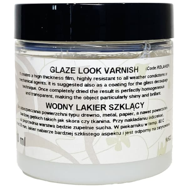Vandbaseret glaslak til decoupage af træ og metal Renesans 110ml