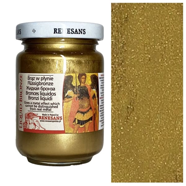 Flydende metallisk maling bronze RENESANS forgyldning decoupage 2 BRUN 125ml