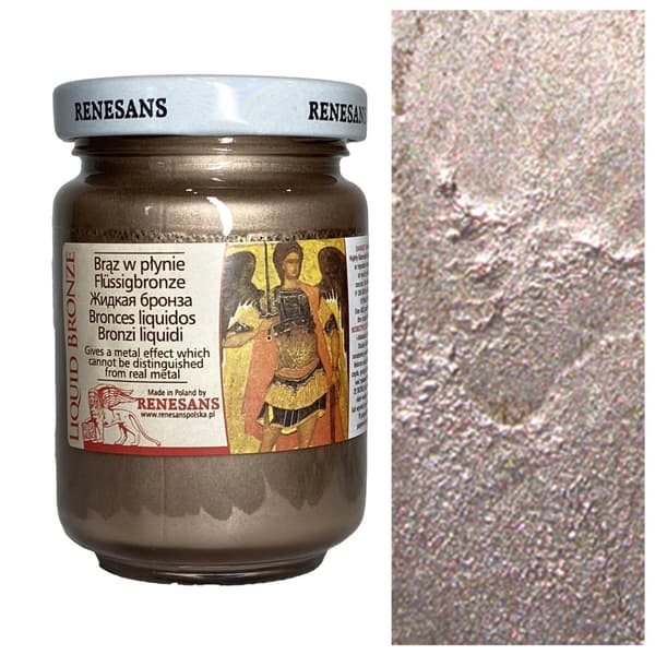 Metallisk bronze flydende maling RENESANS decoupage deco 9 PINK GULD 125ml