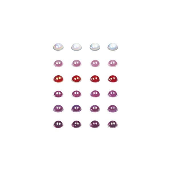 Koristeelliset puolihelmet 6mm 6x3,5g sekoitus 1 Titaani