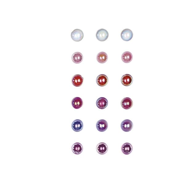 Koristeelliset puolihelmet 6mm 6x3,5g sekoitus 1 Titaani