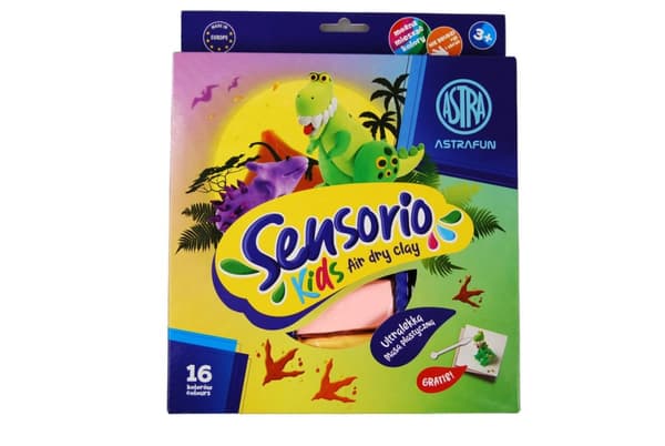 Astra Sensorio Kids modellerpakke med 16 dinosaurer