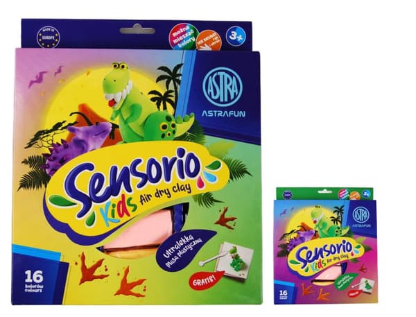 Astra Sensorio Kids modellerpakke med 16 dinosaurer