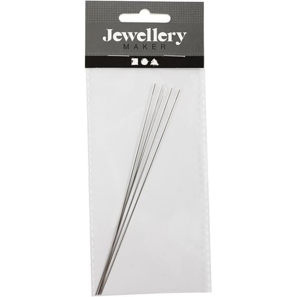 Big Eye Needle 12 cm - 5 st - Smyckesnål Pärlnål