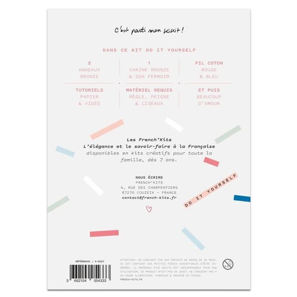 French Kits Sy Kit - Knots &amp; Pompom - Medium Level - 6 stycken - Blå