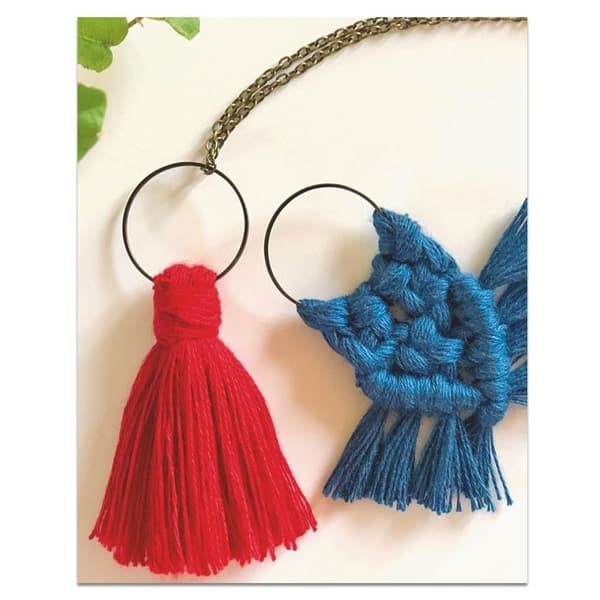 French Kits Sy Kit - Knots &amp; Pompom - Medium Level - 6 stycken - Blå