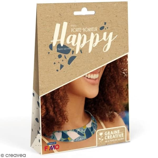 Kit smycken - GRAINE CREATIVE ON A TOUS DU TALENT - Halssmycke plastron terrazzo - Fimo - Vuxen - Unisex