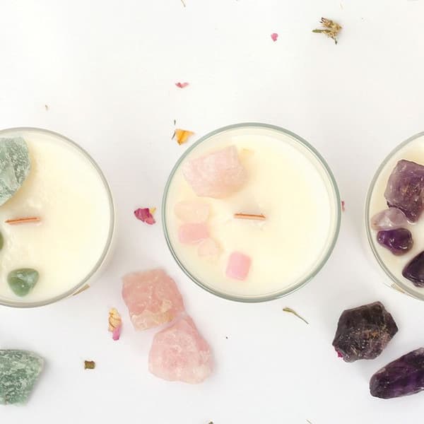 Kit DIY ljus - Aventurin - Parfymvax - Patchouli-noter - Unisex - Vuxen