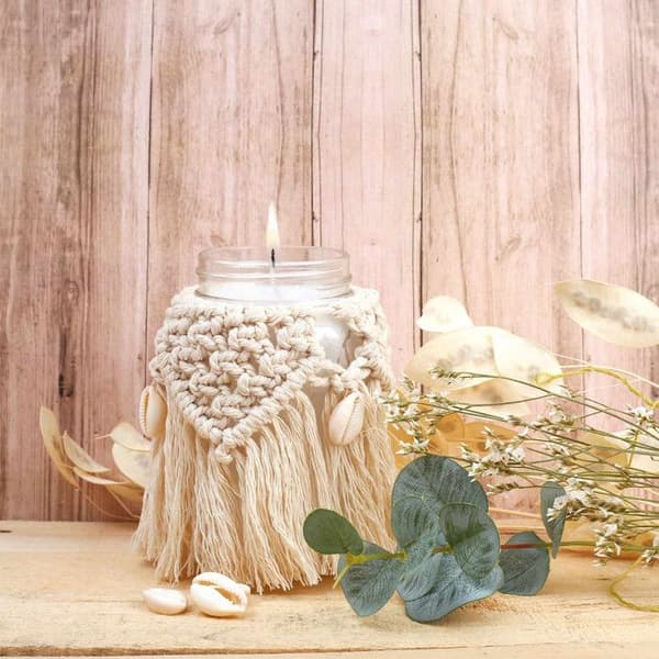 DIY-kit - Doftljus - Makramé - Trendigt - Inredning - Vuxen