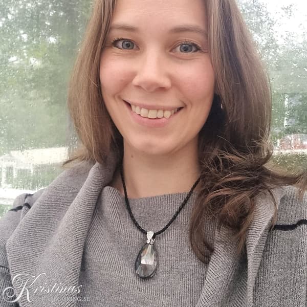 DIY Kit Halsband med Prismor av Glas - Svart