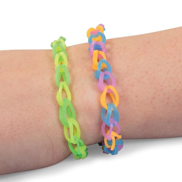 Loom Bands Kit - 600 st - Gör dina egna armband & figurer