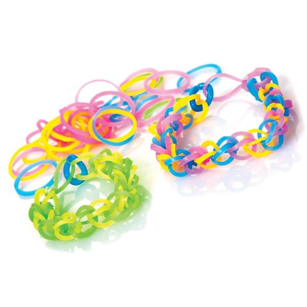 Loom Bands Kit - 600 st - Gör dina egna armband & figurer