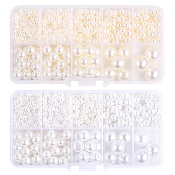 Akrylperler 800stk, Smykkefremstilling - DIY - Perleimitasjon