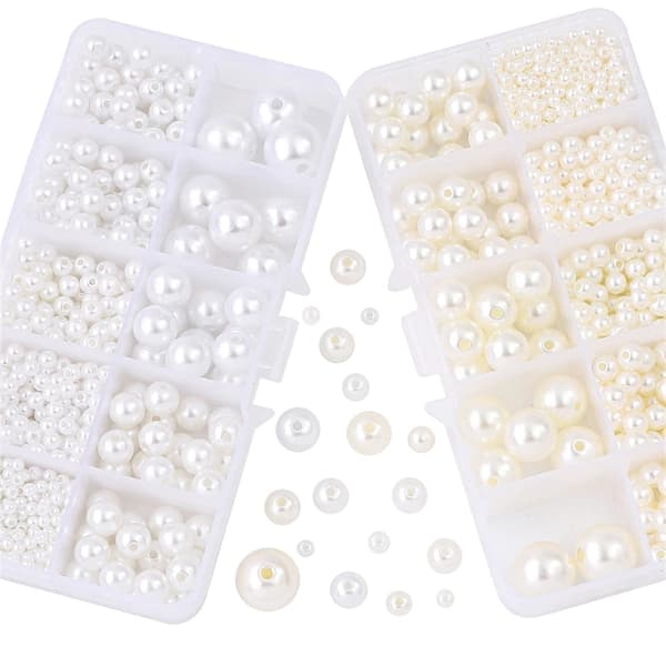 Akrylperler 800stk, Smykkefremstilling - DIY - Perleimitasjon