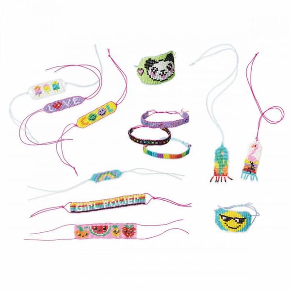 Janod kreativa kit - Les Ateliers Bijoux - 13 Pops Beaded Jewels and a Loom - Från 8 år