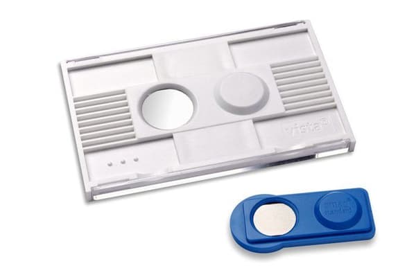 Badgepoint - VIS40MA17-20DR - 20 vista(R) 40 &gt; magnetiska namnbrickor, med kartong att skriva ut