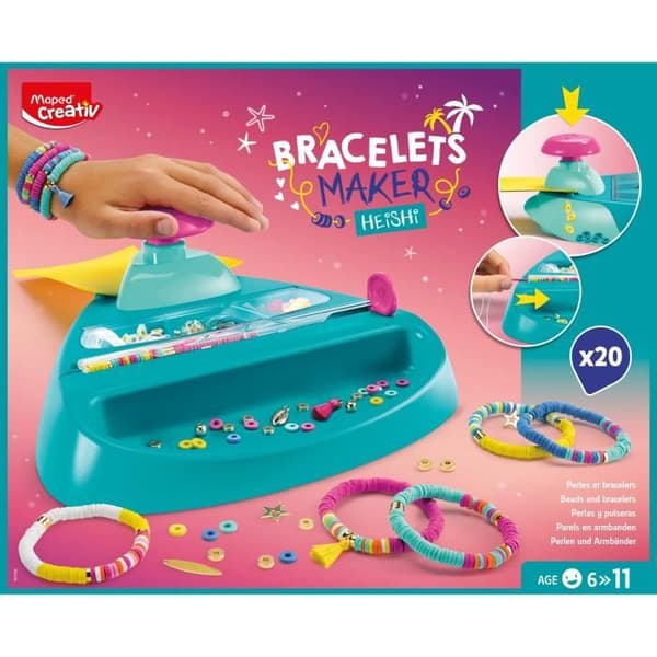 Maped Creativ - Armbandstillverkare Heishi - Armbandstillverkningsmaskin - 20 armband - 6 till 11 år