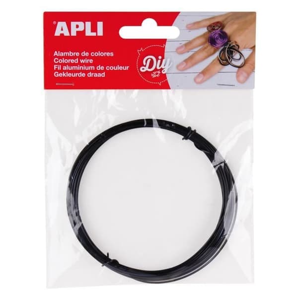 APLI Svart metallic garn