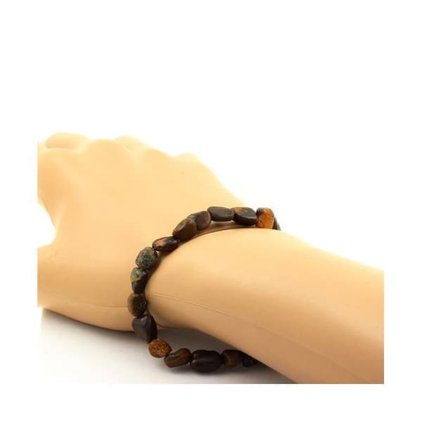 Armband - A Bijoux - Opal Boulder från Australien - Anpassningsbar Storlek - Brun - Unisex