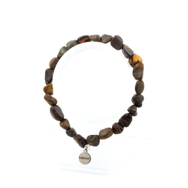 Armband - A Bijoux - Opal Boulder från Australien - Anpassningsbar Storlek - Brun - Unisex