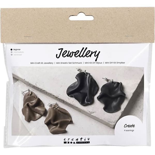 DIY Kit Smycken - Coola Örhängen Av Lera