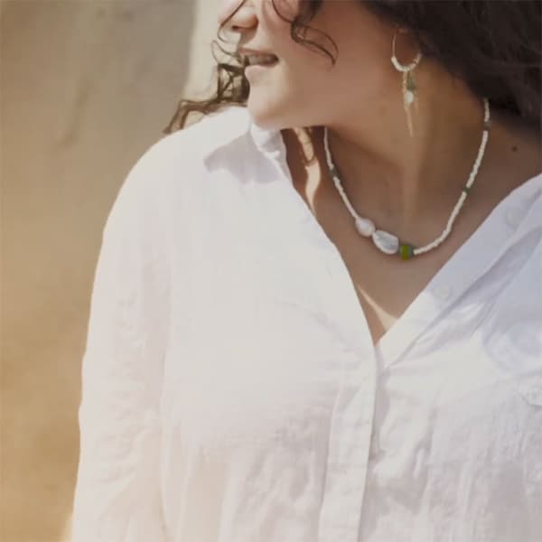 DIY Kit Smycken - Halsband Och Armband av Sötvattenspärlor