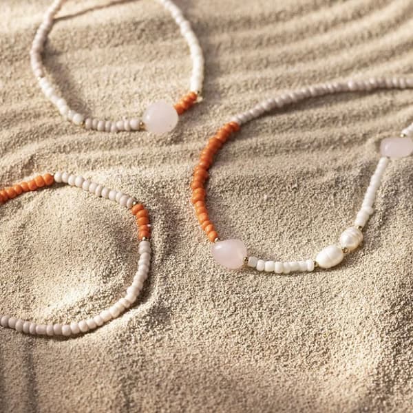 DIY Kit Smycken - Halsband och Armband - Rosenkvarts