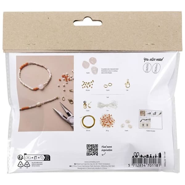 DIY Kit Smycken - Halsband och Armband - Rosenkvarts