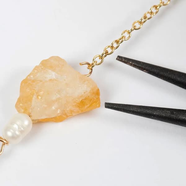 DIY Kit Smycken - Örhängen och Halsband - Honungskalcit