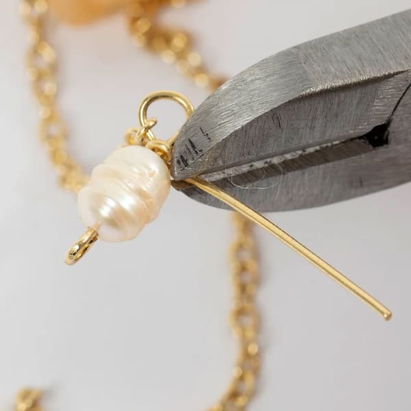 DIY Kit Smycken - Örhängen och Halsband - Honungskalcit