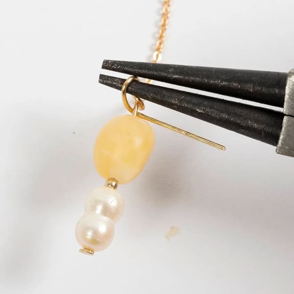 DIY Kit Smycken - Örhängen och Halsband - Honungskalcit