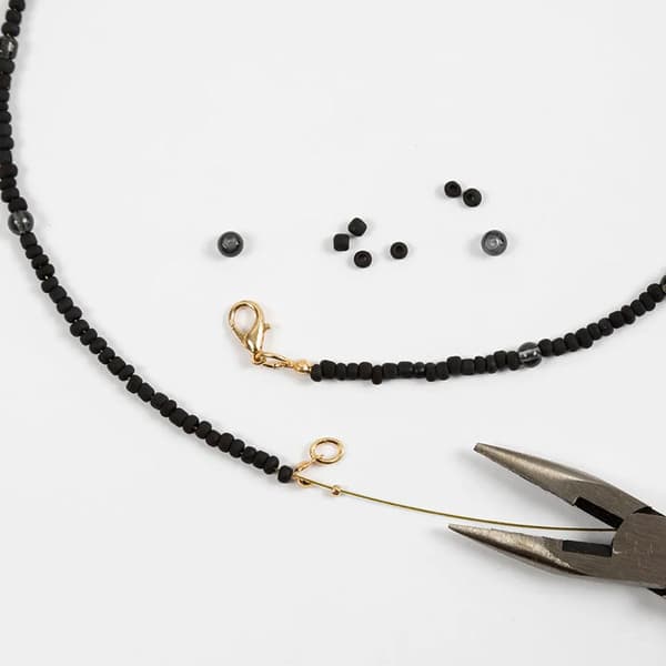 DIY Kit Smycken - Halsband Och Örhängen - Black Harmony