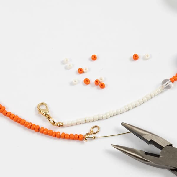 DIY Kit Smycken - Färgglatt Halsband Med Sötvattenspärlor